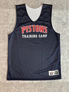 Detroit Pistons NBA Alleson Athletic Training Camp Jersey Adult M Tank Top Mesh - Picture 1 of 9