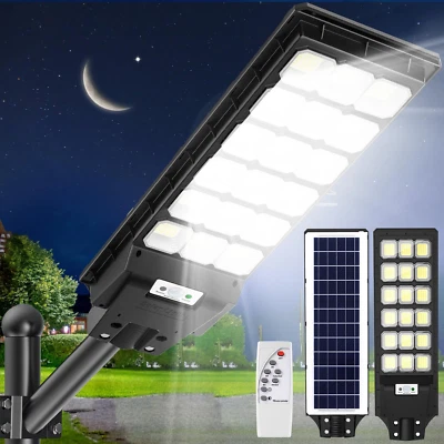 20000 LM Straßenlampe LED Solar Straßenlaterne Solarleuchte mit Bewegungsmelder - Bild 1 von 4