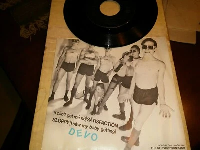 Devo~ "(I Can't Get Me No) Satisfaction"- U.S. Booji Boy 7" 45 w/ P/S  EX - Image 1 of 2