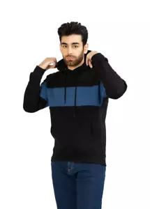 Sudaderas con capucha para hombre Monark&Co RT (negra/azul) - Imagen 1 de 4