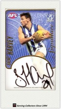 2009 Herald Sun AFL Trading Card Authentic Signature Card S4 Brent Harvey-RARE