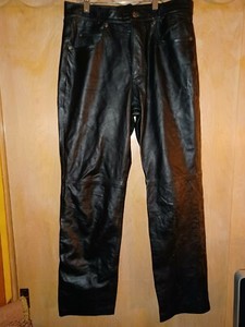 Black Leather Wilsons Leather Pants for 