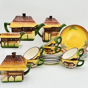 Vintage 25 Teile Landhausware West Germany Kaffee-/Teekannen, Tassen, Untertassen, Teller #3826 - Bild 1 von 24