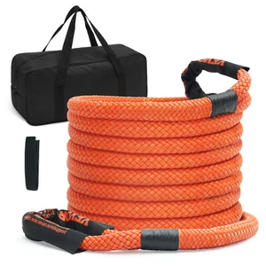 VEVOR Kinetic Energy Recovery Rope Tow Strap 1" x 30' 38000 lbs Heavy Duty Nylon - Picture 1 of 12