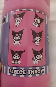 Sanrio Kuromi 45 X 60 Fleece throw - Picture 1 of 3