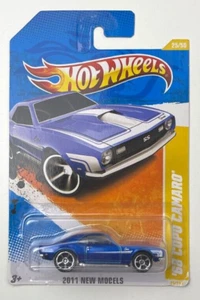 Hot Wheels - 2011 New Models - Blue '68 Copo Camaro - New on Card - Picture 1 of 2