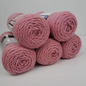 Panda Carnival 8 ply Antique Rose Yarn 100 grams per Ball 100% Acrylic x Five - Picture 1 of 7