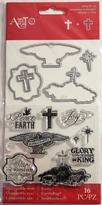 ART-C Clear Stamps & Stanzformen - FRIEDEN AUF ERDEN - 16 Stück - Bild 1 von 1
