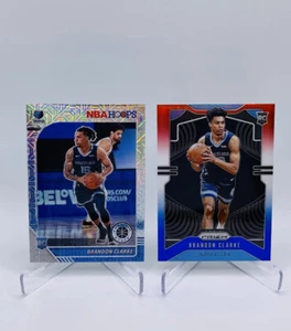 Brandon Clarke Rookie SSP’s🔥Panini Prizm Red/White/Blue + Hoops Mojo Prizm - Picture 1 of 4