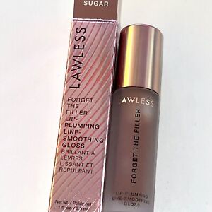 NEW LAWLESS Forget The Filler Lip Plumping Line Smoothing Lip Gloss MAPLE SUGAR