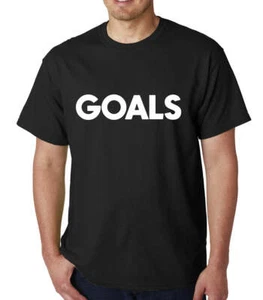 Goals mens t-shirt Top Tee Shirts Graphic Funny Quote Joke Geek Novelty Rude - Picture 1 of 1