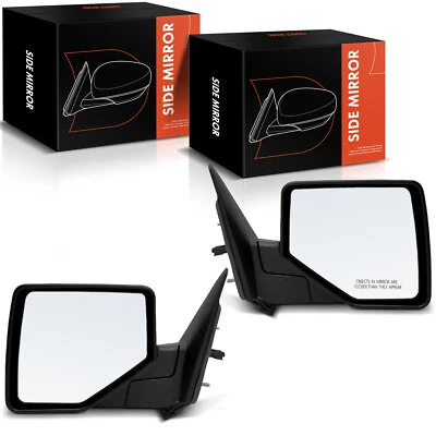 2x Left & Right Chrome Power Mirror w/ Manual Folding for Ford Ranger 2006-2011 - Image 1 of 4