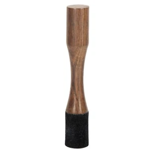 Wooden Singing Bowl Mallet Striker Leather Black Suede Wrapped mallets for Bowl - Picture 1 of 91