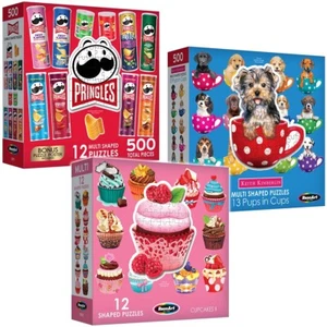 Rose Art Snacks & Pups Mini Shaped, Set of 3 Jigsaw Puzzle - Picture 1 of 1