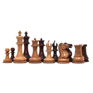 Nathaniel 1849 Antique Reproduction Vintage 3.75" Distressed/Mahogany Boxwood - Picture 1 of 24