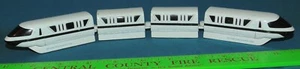 WALT DISNEY WORLD Monorail System - diecast train white black - Imagen 1 de 7