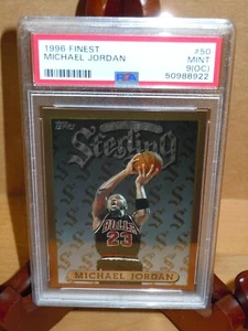 🙂 1996 MEJOR #50 PSA 9 (OC) MICHAEL JORDAN COMO NUEVO NBA baloncesto corte 🙂 - Imagen 1 de 3