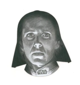 Star Wars ESB Die Cut Sketch Card By Huy Truong - Princess Leia - Picture 1 of 2