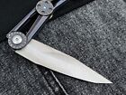Folding knife. Exclusive handmade folding knife. Unusual design.