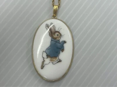 Collar colgante Beatrix Potter Peter Rabbit Wedgwood Frederick Warne 1983 Foto 1 de 3