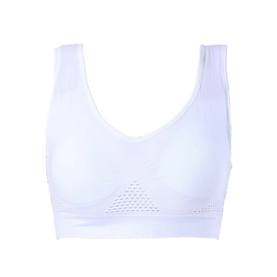Sujetador deportivo para mujer de alto impacto inalámbrico sin costuras acolchado cómodo S-XXL entrenamiento yoga Foto 1 de 4