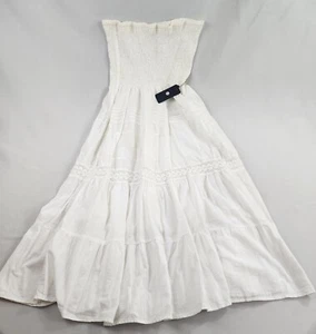 Abito M Medium 30" ascella bianco lungo 78€ donna MA - Foto 1 di 9