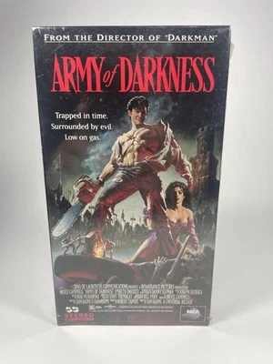 Army of Darkness (VHS, 1993) BRAND NEW FACTORY SEALED Cult Classic Watermark Foto 1 de 4