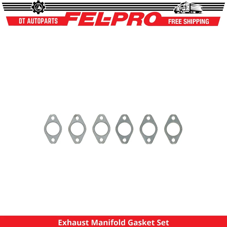 Juego de juntas de colector de escape Fel-Pro 1999 2000 2001 para Dodge Ram 3500 1998-2010 Foto 1 de 1