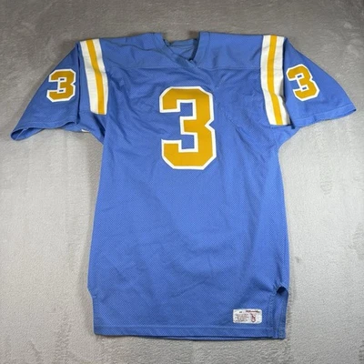True Vintage UCLA Football Jersey Men Size 46 Blue #3 Mr Goodman & Sons 80s#1615 - Image 1 of 4
