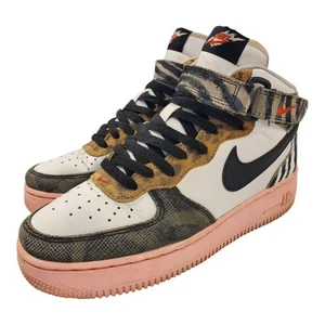 NIKE Shoes AIR FORCE 1 MID Womens Size 7.5 White TUNNEL WALK Sneaker DZ4841-100 - Picture 1 of 12