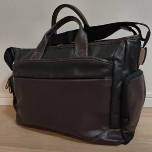 Borsa tote Ace MANDARINA DUCK in pelle 2 vie grande PC uso aziendale usata - Foto 1 di 12