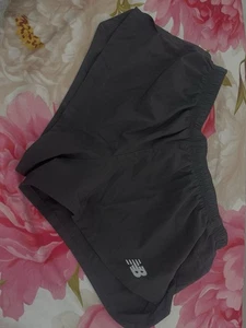 New Balance Black Shorts Athletic Running Large Lined Drawstring - Picture 1 of 5