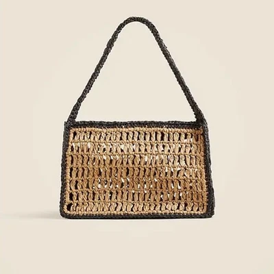 J.Crew Paros Bolsa Tejido Abierto en Paja Foto 1 de 4