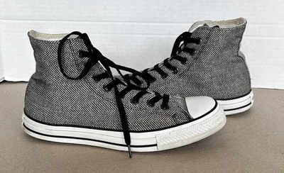 Zapatos Altos Converse Chuck Taylor Converse Gris y Blanco Espiga Talla 10 Foto 1 de 4