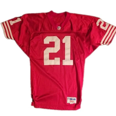 Camiseta Deion Sanders Auténtica San Francisco 49ers Wilson Para Hombre Talla 44 Roja/Blanca Foto 1 de 4