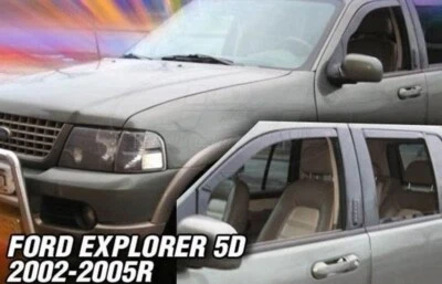 风挡板通道适用于福特探险家 2002 - 2006 遮阳板防雨罩 — 第 1/4 张图片