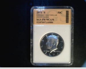 1971-S US Kennedy Half, Very High Grade Cu/Nk (US-685) - Bild 1 von 2