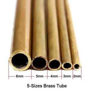 Brass Tube Pipe Tubing Round outside 2mm 3mm 4mm 5mm 6mm Long 300mm - Picture 1 of 7