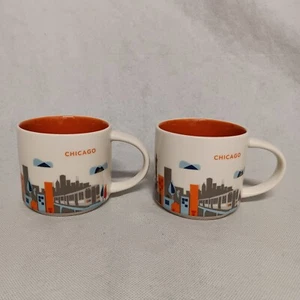 Starbucks Chicago You Are Here Collection 2 Kaffeetassen 2015 14 Unzen - Bild 1 von 6