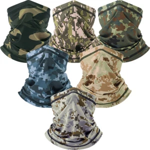 Summer Face Mask Guard Neck Gaiter Cooling Balaclava Breathable Bandana Scarf - Picture 1 of 32