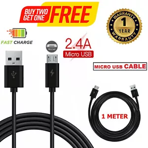 Super Fast 2.4A Micro-USB Charging Cable & Data Sync Lead For All Models Phones - Picture 1 of 232