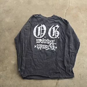 Vtg Ice-T O.G. Original Gangster Long Sleeve L T-Shirt West Coast Rap PROMO - Picture 1 of 6