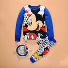 Toddler Kids Boy Girls Outfits Mickey Minnie Pyjamas Pjs Set Sleepwear Nightwear