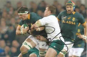 SOUTH AFRICA & ULSTER RUGBY UNION: MARCELL COETZEE SIGNED 6x4 ACTION PHOTO+COA - Picture 1 of 1