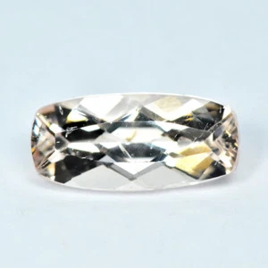 1.40CT CUSHION, GOOD LUSTROUS BRAZILIAN UNHEATED PEACH PINK MORGANITE GEMSTONE - Picture 1 of 1