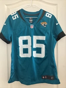Jacksonville Jaguars RARE Teal #85 Tim Tebow Women’s Jersey Size Medium - NWOT - Picture 1 of 11