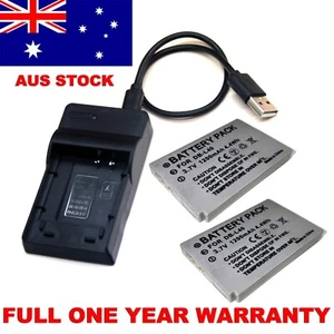Battery / USB Charger For Sanyo DMX-HD800 VPC-HD1 VPC-HD1A VPC-HD2 DB-L40 AU - Picture 1 of 12