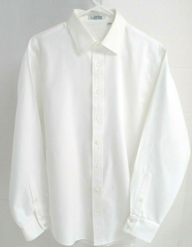 Camicia elegante bianca manica lunga originale grande 44 BURBERRY 100% cotone fine