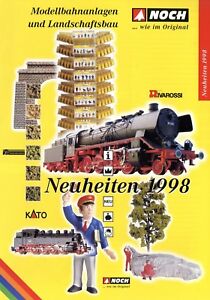 Noch Neuheiten Katalog 1998 Modellbahnanlagen Landschaftsbau brochure