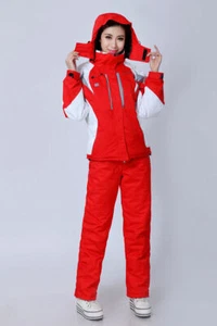 Women Ski Suit Jacket+Pants Warm Set Thermal Snowboard Snowsuit Set - Picture 1 of 17